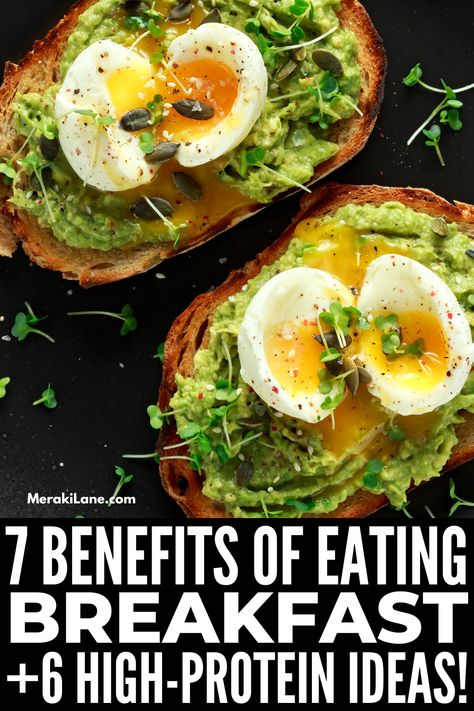 6 Breakfasts with 30 Grams of Protein to Kickstart Your Day | Eating a high protein breakfast is one of the easiest ways to regulate your blood sugar, lose weight / maintain weight, boost your energy, and improve your heart health. Click for our favorite healthy, low carb breakfast recipes with 30 grams (or more) of protein to boost your metabolism and leave you feeling full and satiated until lunchtime. These ideas are easy, perfect for kids and teens, and great for busy, on the go mornings! Food For Muscle Gain, 30g Protein Breakfast, Healthy Low Carb Breakfast, Healthy High Protein Breakfast, Energy Breakfast, Food To Gain Muscle, 30 Grams Of Protein, Breakfast Sandwich Recipes, Breakfast Specials