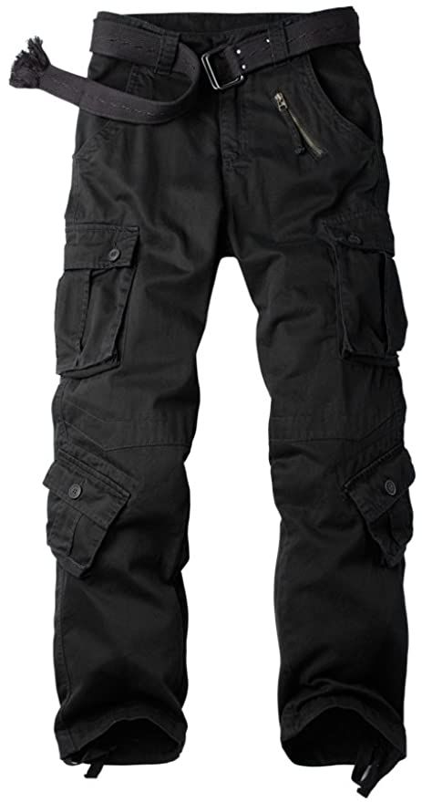 OCHENTA Men's Casual Military Cargo Pants with 8 Pockets at Amazon Men’s Clothing store Black Tactical Pants, Cargo Pants Baggy, Military Cargo Pants, Cargo Work Pants, Combat Pants, Pants Outfit Men, Combat Trousers, Military Pants, Pants Baggy