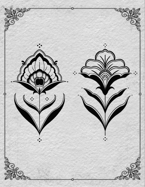 Art Nouveau Tattoo Design, Hand Palm Tattoos, Border Tattoo, Art Deco Tattoo, Art Nouveau Tattoo, Hp Tattoo, Nouveau Tattoo, Botanical Tattoo, Mandala Tattoo Design