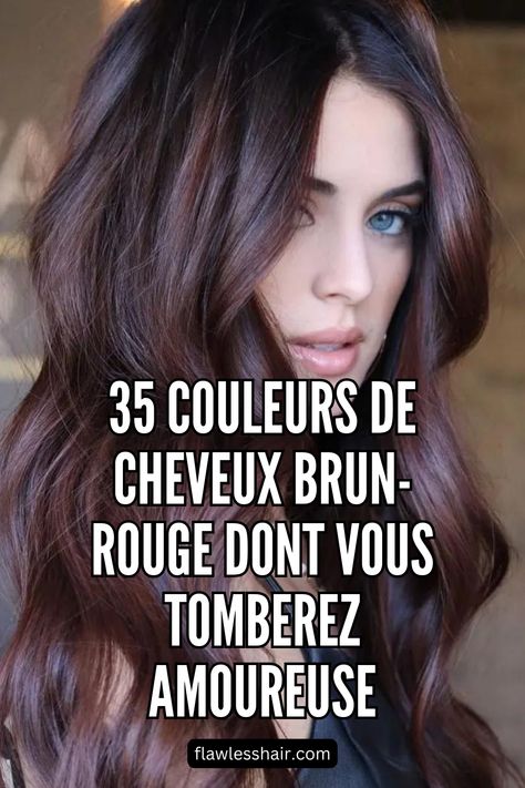 L'acajou profond convient à tous les tons de peau froids qui peuvent également supporter des cheveux bruns foncés ou noirs. Vous devriez donc l'éviter si vous portez habituellement des couleurs de cheveux plus chaudes ou plus claires. // Crédit photo : Instagram @mikaatbhc Photo Instagram, Violet