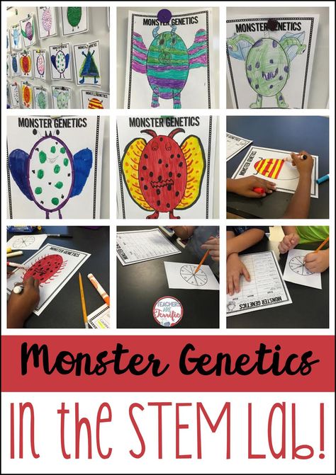 Monster Genetics in the STEM lab! STEM activities for Kids - Upper elementary dominant and recessive trait activity. Genetics Activities, Vetenskapliga Experiment, Classroom Decor Ideas, Stem Activities For Kids, Life Science Activities, Middle School Life, Stem Elementary, Stem Lab, Stem Ideas