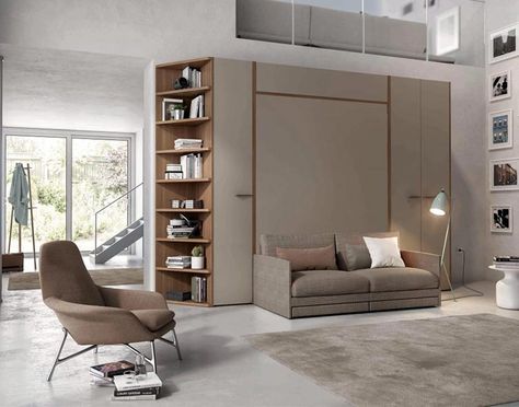 Modular House Design, Murphy Bedroom, Murphy Bed Design, Home Study Design, Murphy Bed With Sofa, Bed Blocks, Murphy Bed Sofa, Best Murphy Bed, Shoes Cabinet