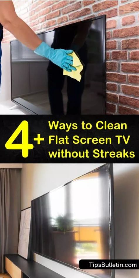 Accent Walls Paint, Clean Flat Screen Tv, Tv Cleaner, Clean Tv Screen, Tv Screen Cleaner, Diy Household Cleaners, Cleaning Essentials, Cleaning Screens, Flat Tv