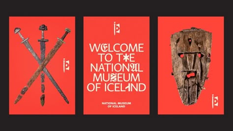 National Museum of Iceland – Brand Identity | Jonsson & Lemacks | National Museum of Iceland | D&AD Awards 2019 Shortlist | Brand Refresh | D&AD Museum Identity Branding, Museum Advertising Campaign, Museum Branding Visual Identity, Museum Ads, Museum Advertising, Archeology Museum, Museum Marketing, Museum Identity, Museum Branding