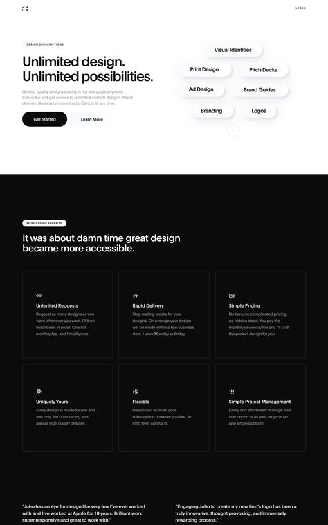 One Pager Design, Brand Identity Design Logo Inspiration, Webpage Design Layout, Text Website, Ui Design Principles, Website Layouts, Website Design Inspiration Layout, Product Card, Ui Design Trends