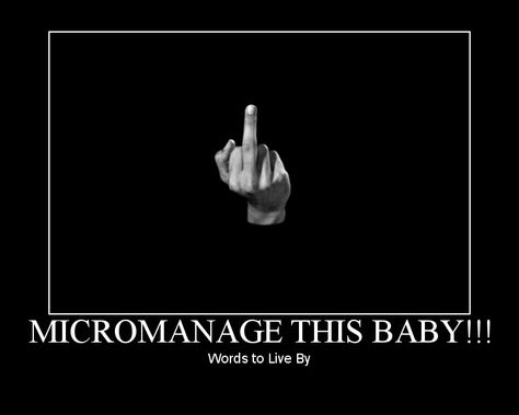 Micromanage....I don't do well with micromanagers. Just sayin' Micromanaging Quotes Boss, Micromanaging Boss Funny, Micromanaging Quotes, Micromanaging Boss, Manager Quotes, Bad Boss, Work Quotes Funny, Work Quotes, Fryer Recipes