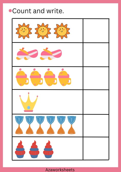 Count and write worksheets for preschoolers and nursery students... || printable worksheets || preschool activities worksheets ||nursery activity worksheets ||free preschool worksheets for kids ||kids activity worksheets Count And Match 1-10, Count And Write Worksheets 1 To 10, Counting Numbers 1-10 Worksheets, Nursery Maths Worksheets, Nursery Worksheets Preschool English, Maths Worksheet For Nursery, Worksheet For Nursery Kids, Worksheet Nursery, Count And Match Worksheets