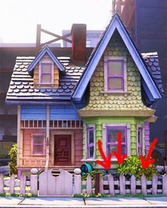 16 Small Details That Prove "Up" Is The Greatest Pixar Movie Ever Up House Pixar, Up House Drawing, Up Movie House, Disney Up House, Up 2009, Up Pixar, Up The Movie, Disney Pixar Up, Disney Pixar Movies