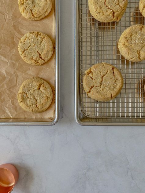 Brown Butter Cornbread Cookies Brown Butter Cornbread, Cornbread Cookies, Cornbread Dessert, Pb J Cookies, Corn Cookies, Lemon Shortbread, Lemon Shortbread Cookies, Brown Butter Cookies, Christmas Cookie Box