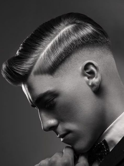 Old School Mens Haircut, Classic Haircut Men, Trending Hairstyles For Men, Barber Haircuts, Classic Haircut, Rockabilly Hair, Men Hair Color, Short Hair Undercut, Men Haircut Styles