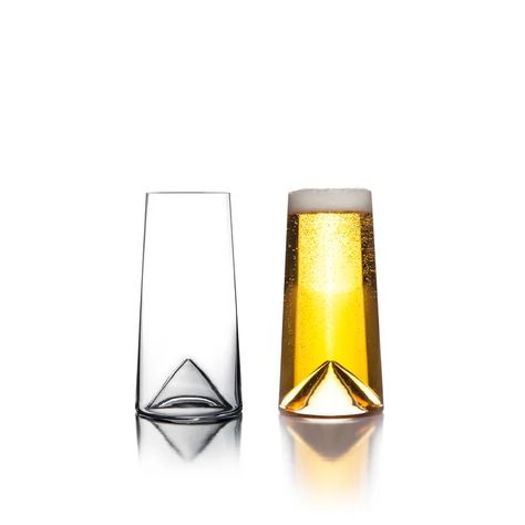 Sempli Design Monti-Pint 16 oz. Crystal Pint Glasses | Wayfair.ca Pint Of Beer, Carbonated Drinks, Glasses Drinking, Dining Accessories, Champagne Glasses, Lead Crystal, Chandeliers And Pendants, Glass Set, Elegant Gift