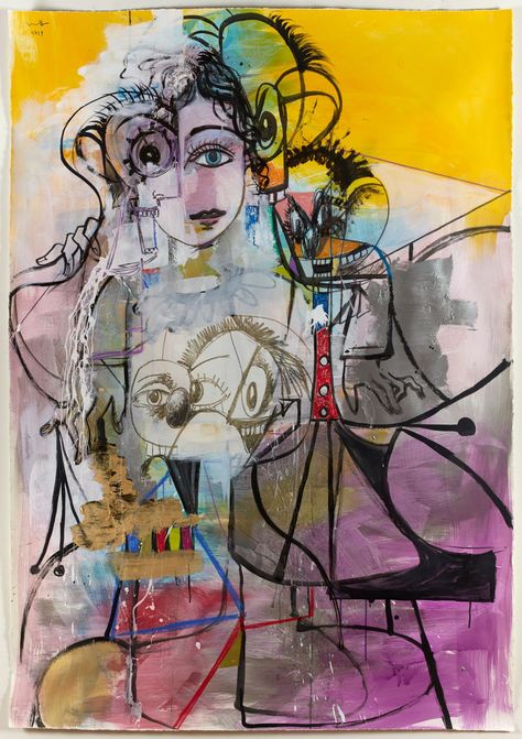 George Condo's Cubism portrait paintings reveal multiple states of joy and horror | Creative Boom Condo Art, George Condo, Artwork Contemporary, Figurative Kunst, Cubism Art, Artwork Gifts, Tableau Art, Handmade Oil, Cubism