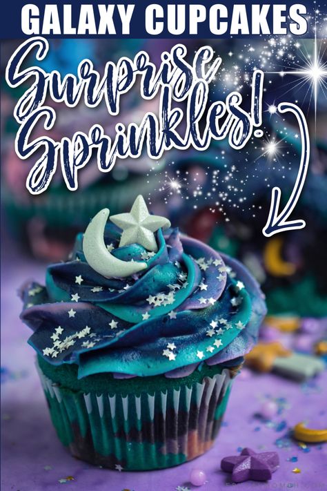 Planet Cupcakes, Galaxy Desserts, Galaxy Cupcakes, Space Cupcakes, Space Themed Party, Monster Inspiration, Diy Cupcake Stand, Eclipse Party, Planet Cake