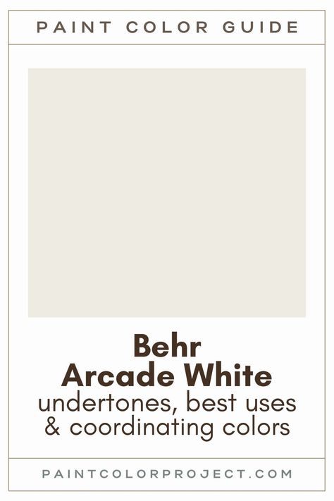 Looking for the perfect white paint color for your home? Today, I’m sharing my thoughts on Behr Arcade White to help you decide if it’s the right fit. Behr Arcade White, Behr Silky White Paint, Behr Creamy White, Behr Creamy White Paint Colors, Behr Linen White, Behr Whipped Cream, Silky White Behr Paint, Behr Warm White Paint Colors, Behr Whites