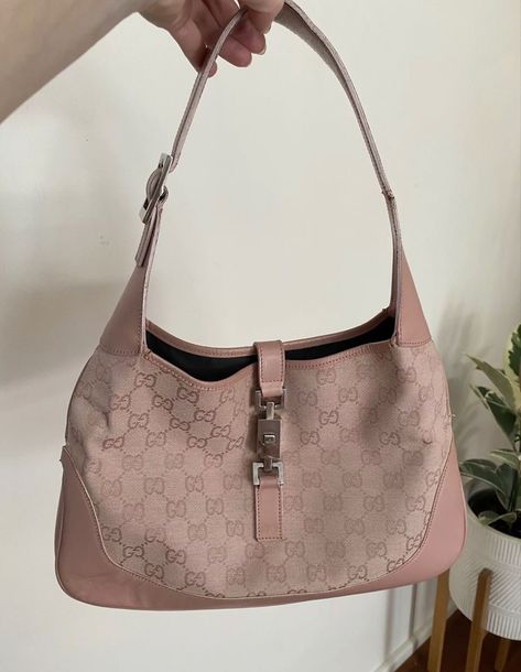 Gucci Jackie Bag Vintage, Pink Vintage Bag, Vintage Designer Bags, Dream Bags, Luxury Bags Collection, Bag Obsession, Bags Vintage, Luxury Purses, Pretty Bags