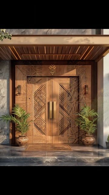 Double Wooden Entrance Door, Double Door Home Entrance, Luxury Entrance Door, Double Door For Main Entrance, Main Door Design Entrance Double Doors, Luxury Doors Entrance, Main Double Door Design, Main Double Door, Wooden Double Door Entrance