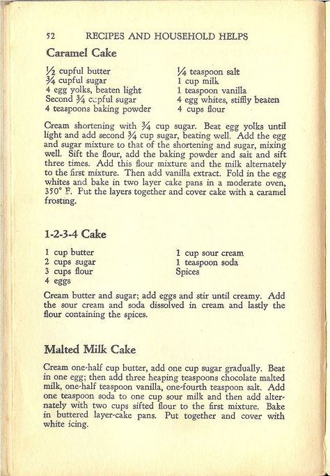 1 2 3 4 Cake Recipes, 1234 Cake, Vintage Desserts, Caramel Cake Recipe, 4 Cake, Cake Mug, Sponge Cakes, Milk Cake, Best Cake Recipes