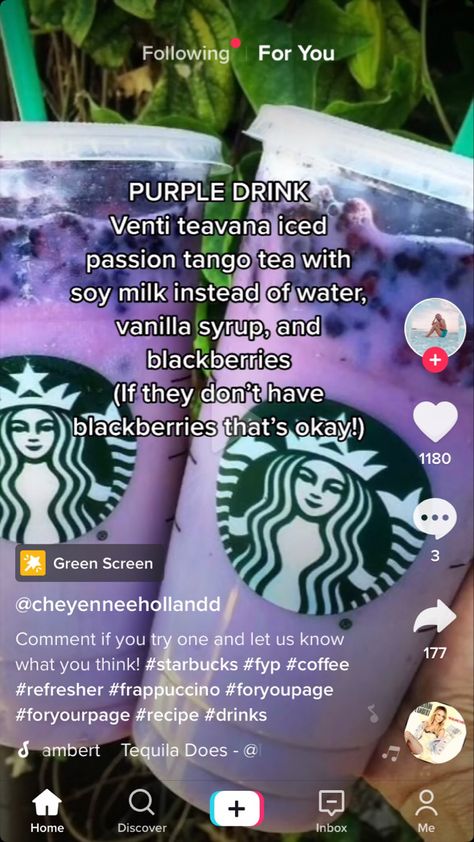 Purple Rain Starbucks Drink, Rapunzel Starbucks Drink, Kuromi Starbucks Drink, Disney Princess Starbucks Drinks, Purple Starbucks Drink, Blue Starbucks Drink, Starbucks Purple Drink, Starbucks Copycat Recipes Drinks, Dutch Drinks