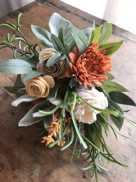 June Sola Wood Wedding Flowers, Wood Flowers, Wooden Flowers, Copper Wedding Flowers, Boho Bridal Bouquet, Champagne Wedding Bouquet - Etsy Bridal Bouquet Champagne, Champagne Wedding Bouquet, Copper Wedding Flowers, Wood Wedding Flowers, Wedding Flowers Boho, Wooden Flower Bouquet, Boho Bridal Bouquet, Spider Mums, Copper Wedding