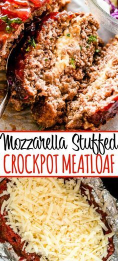 Meatloaf Easy, Meatloaf Stuffed, Crockpot Meatloaf, Keto Crockpot Recipes, Melty Cheese, Crockpot Dishes, Think Food, Crockpot Recipes Slow Cooker, Dinner Recipes Crockpot