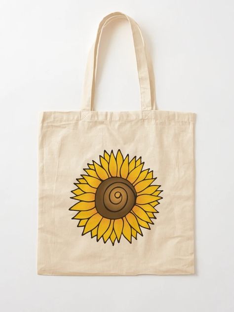 "Sunflower" Tote Bag for Sale by majoihart | Redbubble Sunflower Tote Bag, Project Bags, Bag Sale, Sunflower, Tote Bag