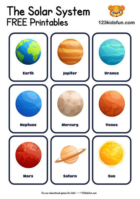 Solar System Worksheets for Kids | 123 Kids Fun Apps Solar System Planets Printable, Planet Printables Free, Solar System Worksheets For Kids, Planets Preschool, Planets For Kids, Planet Printable, Solar System Worksheets, Solar System Project, Solar System Projects For Kids