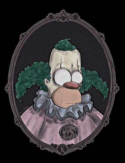 Simpsons Halloween Decorations, Krusty The Clown Art, Evil Pokemon, 90s Tattoos, Simpson Art, Simpsons Treehouse Of Horror, Nostalgic 90s, Simpsons Drawings, Cartoon Graffiti