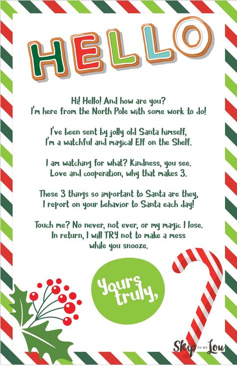 Elf On The Shelf Welcome, Elf On Shelf Letter, Elf Letters Printable, Welcome Back Letter, Elf Goodbye Letter, Elf Letter, Introduction Letter, Goodbye Letter, Elf Letters