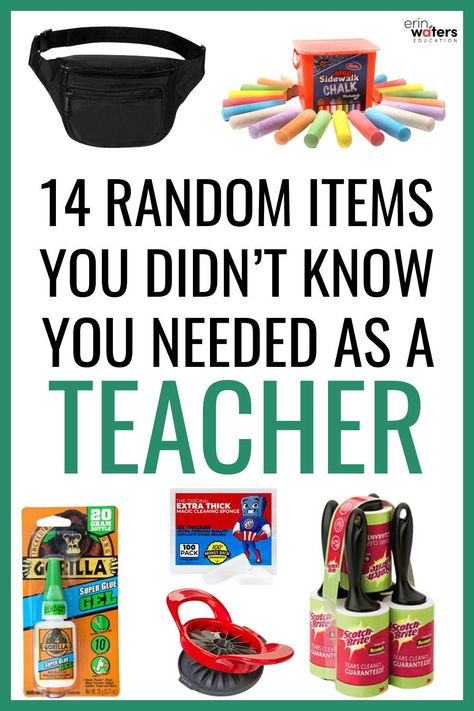 When thinking about must-have teacher items, I always think about school supplies. I love classroom supplies but what about teacher must-haves that are just for you? Today, I am sharing 14 random teacher items you will be so glad you have in your classroom. From magic erasers to a lint roller, these items can easily be stored in your classroom and used as needed. Whether you're a new teach or a veteran teacher this list of teacher items is for you! Preschool Classroom Wishlist, Best Teacher Supplies, Must Have Teacher Items, Student Teacher Must Haves, Teacher Wishlist Ideas, Teacher Needs For Classroom, Classroom Wishlist Ideas, 1st Year Teacher Must Haves, Teacher Essentials Supplies