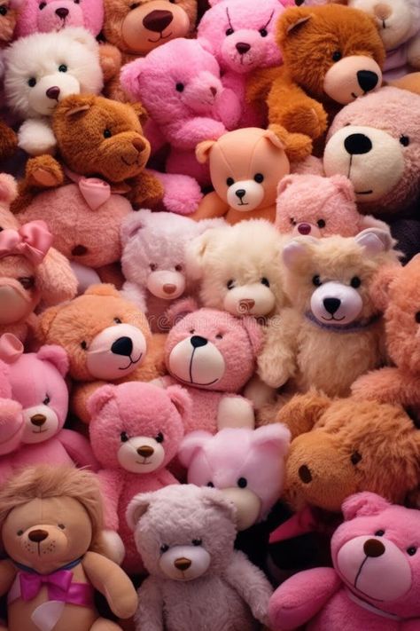 Pile of cute plush teddy bears Illustration AI Generative royalty free stock photo Bear Toy Aesthetic, Cute Teddy Bear Aesthetic, Teddy Bears Aesthetic, Cute Teddy Bear Wallpaper, Maisie Aesthetic, Stuffed Animals Aesthetic, Teddy Bear Aesthetic, Bears Illustration, Cute Teddies