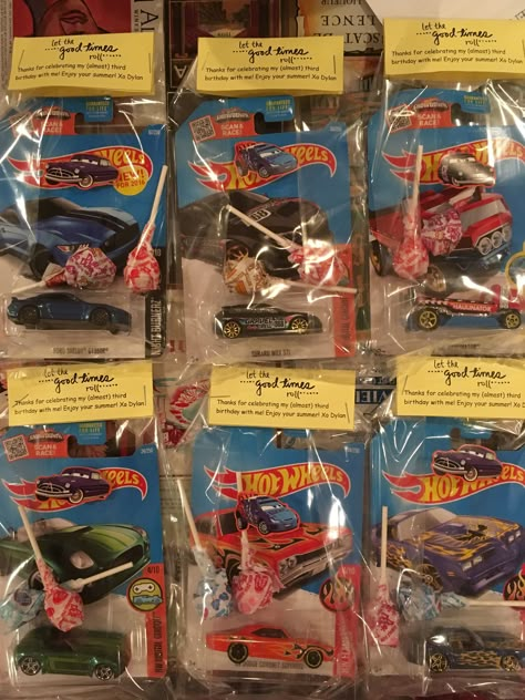 Cars Goody Bag Ideas, Daycare Goodie Bags Birthday, Car Goodie Bag Ideas, Cars Theme Goodie Bag Ideas, Race Car Goodie Bag Ideas, Cars Goodie Bag Ideas, Monster Truck Goodie Bag Ideas, Hot Wheels Goodie Bags, Hotweels Birthday Ideas