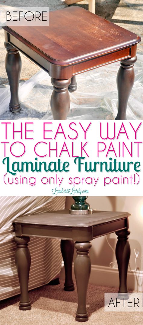 Chalk Paint Laminate Furniture, Spray Painting Wood Furniture, Paint Laminate Furniture, Painting Laminate Furniture, Spray Paint Furniture, Painting Laminate, Laminate Furniture, Painting Wood Furniture, Furniture Cheap