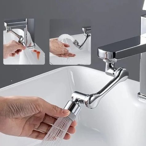 Shop at SaleInPak.com 1080°Rotatable Faucet Aerator Bathroom Washbasin Tap Splash Filter Kitchen Faucet Extend Faucet Water Saving Bubbler Nozzle Bathroom Washbasin, Faucet Extender, Face Home, Shaving Machine, Water Faucet, Stationery Storage, Water Saving, Toilet Cleaning, Toilet Accessories