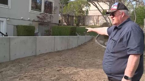 Sandy resident builds wall to divert water away from property in anticipation of flooding Sandbags For Flooding, Im Just Tired, Flood Wall, Willow Creek, Water Flow, Diy Wall, Fun Diys, The Neighbourhood, The Past