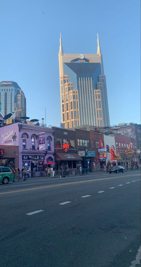 #nashville #broadway #tennessee #travel #destination #downtown Broadway Tennessee, Places In Nashville, Nashville Broadway, Tennessee Travel, Downtown Nashville, Nashville Tennessee, Emma Watson, Empire State, Empire State Building