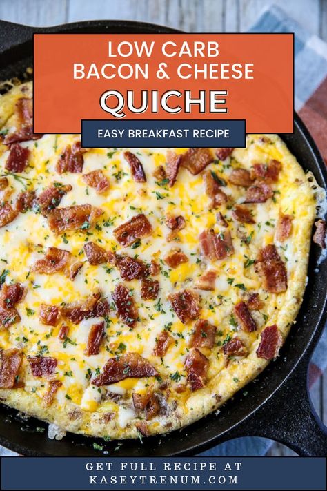 Our Keto Crustless Quiche Recipe is a savory delight for low carb meals. With generous helpings of cheese and bacon, this recipe is simple to make, and perfect for a fulfilling low carb dinner or breakfast. A health-conscious choice for your meal planning. Crustless Quiche With Bacon, Easy Bacon Cheese Quiche, Bacon Cheddar Crustless Quiche, Spinach Bacon Quiche Recipes Easy Crustless, Breakfast Quiche Bacon, Keto Crustless Quiche, Bacon Egg And Cheese Quiche Crustless, Quiche With Bacon, Bacon Quiche Recipe