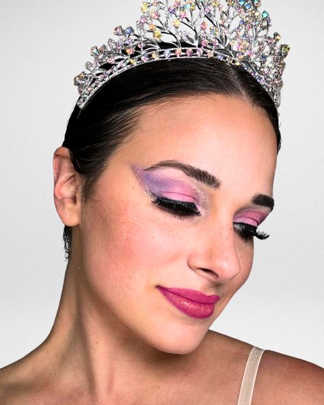 Welcome to The Land of Sweets! Presenting my Veronica K Sugar Plum Fairy makeup look. Want the full step-by-step tutorial for this Nutcracker makeup look?  Don't forget to shop all my products this Black Friday season (gift cards available to give your favorite dancer!)   www.veronicakdancemakeup.com   #balletmakeup #nutcrackermakeup #holidaymakeup #nutcrackerballet #balletnutcracker #sugarplumfairy #sugarplumfairymakeup #sugarplummakeup Nutcracker Makeup, December Makeup, Fairy Makeup Tutorial, Sugar Plum Fairy Makeup, Ballet Makeup, Plum Makeup, Land Of Sweets, Stage Lights, Sugar Plum Fairy