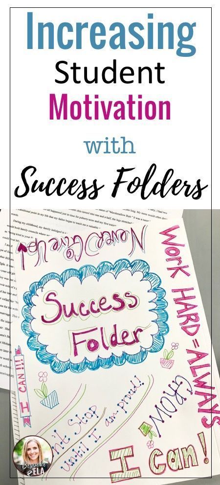 A �Success Folder� is exactly what it sounds like!  It�s a folder that students keep in class where they place any assignment that makes them feel proud and successful.  Use this concept for ANY CLASS! #bespokeELA #englishteacher Highly Capable Students, Classroom Positivity, Classroom Cafe, Motivating Students, Classroom Engagement, Assessment Strategies, Teaching High School English, Visual Supports, Reading Motivation