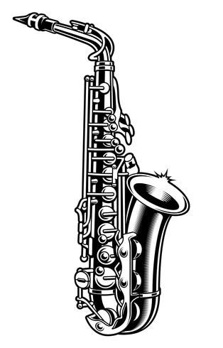 Saxophone Tattoo, Piano Tattoo, Music Clipart, Easy Landscape Paintings, Instruments Art, Music Black, Saxophones, Music Tattoo Designs, Skull Art Drawing