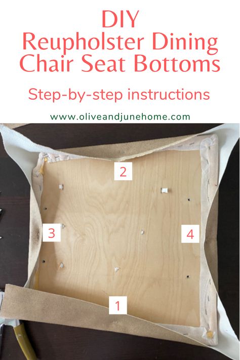 Reupholster Dining Chair, Dining Room Chairs Diy, Reupholster Chair Diy, Reupholster Dining Room Chairs, Upholstered Chairs Diy, Chair Reupholstery, Dining Chair Makeover, Recovering Chairs, Dining Chairs Diy