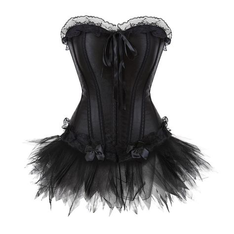 Corset Halloween Costumes, Tutu Skirt Outfit, Dress With Skirt, Dresses Halloween, Burlesque Corset, Skirt Mesh, Corset Dresses, Corset Costumes, Black Halloween Dress