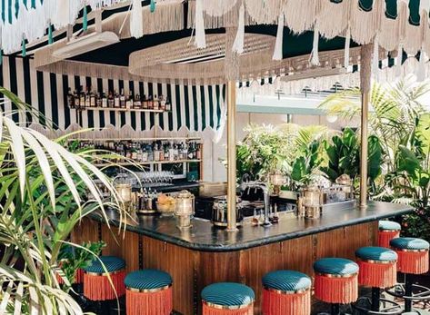 San Diego Bars, Botanical Interior Design, Sound Garden, Clubhouse Design, Botanical Interior, San Diego Restaurants, Booth Decor, Timeless Interior, Champagne Bar