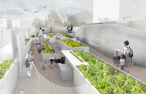 Agritecture Design, Urban Agriculture Design, Urban Agriculture Architecture, Urban Farm Architecture, Farmers Market Architecture, Community Garden Architecture, Urban Farming Design, Farming Architecture, Urban Farming Architecture