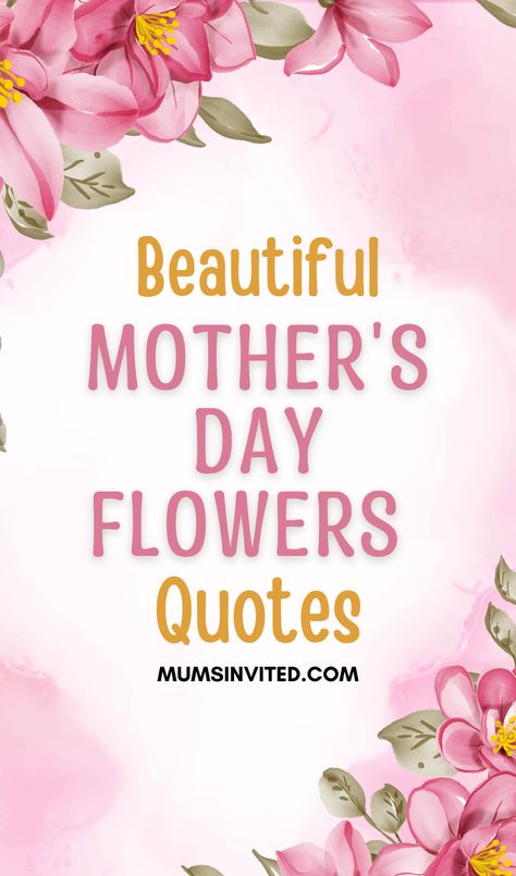 Make this Mother's Day extra special with a heartfelt message and a beautiful bouquet of flowers! Discover the perfect complement to your gift with these inspiring quotes for Mother's Day flowers. These quotes are sure to touch your mom's heart and express your love and gratitude. mothers day flower quotes. mothers day quotes for flower pots. happy mothers day flower quotes. cute mothers day flower quotes. mothers day flower pots quotes. mothers day flower quotes mom. Happy Mothers Day Wishes Images, Pots Quotes, Cute Flower Quotes, Flower Quotes Short, Quotes For Mothers Day, Short Mothers Day Poems, Mother Birthday Quotes, Mothers Day Wishes Images, Short Mothers Day Quotes