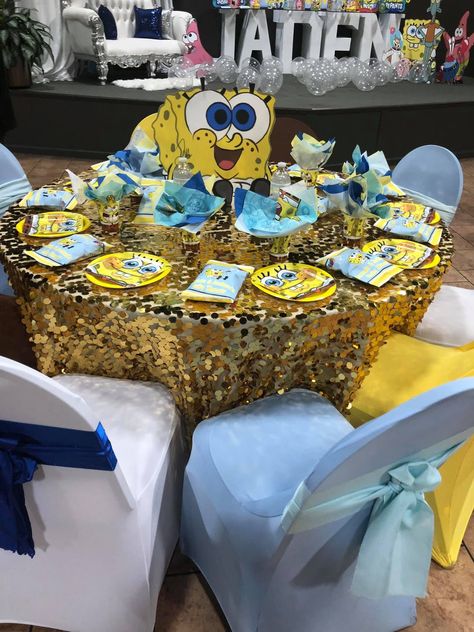 Spongebob Baby Shower Theme, Spongebob Baby Shower Ideas, Spongebob Birthday Cake, Gender Reveal Baby Shower Themes, Baby Shower Party Themes, Spongebob Birthday Party, Spongebob Birthday, 16 Birthday Cake, Baby Shower Gender Reveal