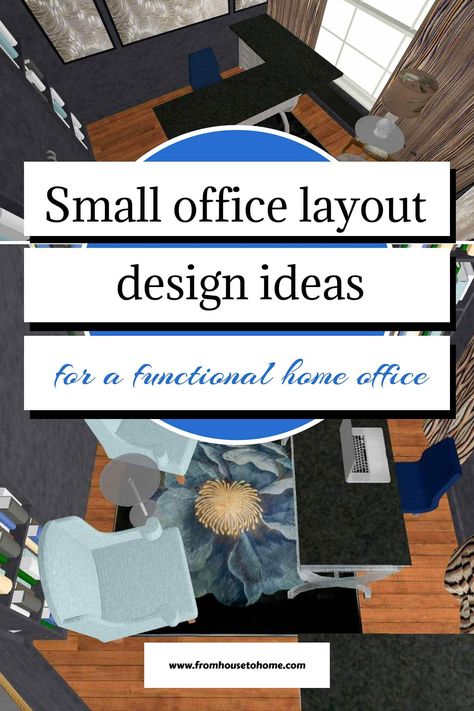 small office layout design ideas for a functional home office Office Layout Design, Home Office Layout Ideas, Small Office Layout, Small Home Office Layout, Layout Design Ideas, Cozy Reading Room, Home Library Design Ideas, Office Layouts, Functional Home Office