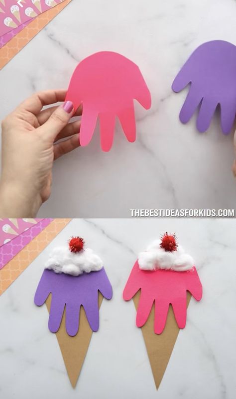 Simple Summer Preschool Crafts, Summer Crafts For 2s, Quick And Easy Preschool Crafts, June Arts And Crafts For Toddlers, May Arts And Crafts For Kids, Home Daycare Craft Ideas, Crafts For 3yrs Old Summer, Easy Kids Summer Crafts, Pre K Crafts Summer