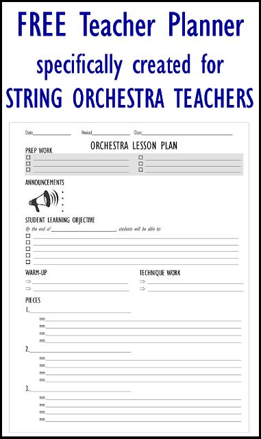 PERFECT! Lesson Plans For Elementary, Elementary Lesson Plan Template, Teaching Orchestra, Student Learning Objectives, Orchestra Classroom, Orchestra Teacher, Violin Teaching, Reading Phonics, Band Teacher