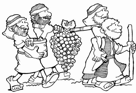 Joshua Coloring Pages - Best Coloring Pages For Kids Joshua And Caleb, Bible Heroes, Sunday School Coloring Pages, Bible Drawing, Bible Activities For Kids, Bible Story Crafts, Kids Camp, Preschool Coloring Pages, Preschool Bible