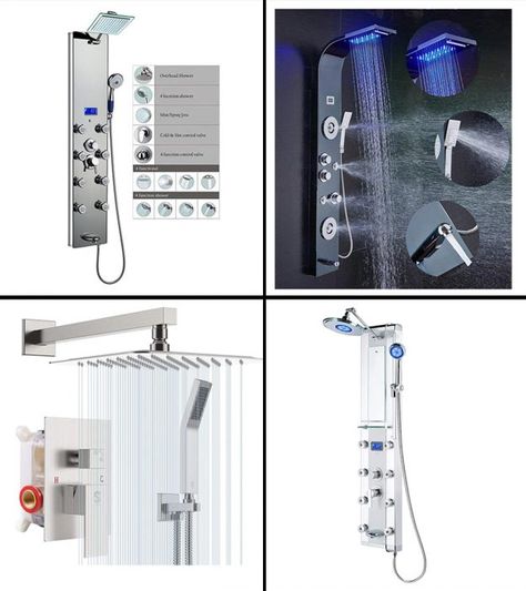 15 Best Shower Panel Systems Of 2024 Shower Panel System, Shower Tower Panel, Shower Tower, Clean Shower, Shower Panel, Spa Shower, Best Spa, Panel Systems, Shower Cleaner